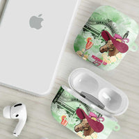 Australia Cup Melbourne Horse Racing AirPods Case Hats Heels & Horseshoes Yellow Roses - Wonder Print Shop