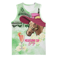 Australia Cup Melbourne Horse Racing Basketball Jersey Hats Heels & Horseshoes Yellow Roses - Wonder Print Shop