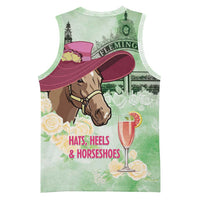 Australia Cup Melbourne Horse Racing Basketball Jersey Hats Heels & Horseshoes Yellow Roses - Wonder Print Shop
