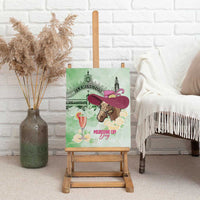 Australia Cup Melbourne Horse Racing Canvas Wall Art Hats Heels & Horseshoes Yellow Roses - Wonder Print Shop