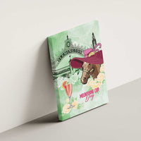 Australia Cup Melbourne Horse Racing Canvas Wall Art Hats Heels & Horseshoes Yellow Roses - Wonder Print Shop