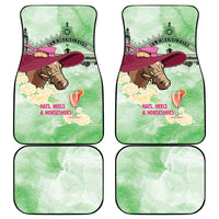 Australia Cup Melbourne Horse Racing Car Mats Hats Heels & Horseshoes Yellow Roses - Wonder Print Shop