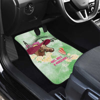 Australia Cup Melbourne Horse Racing Car Mats Hats Heels & Horseshoes Yellow Roses - Wonder Print Shop