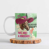 Australia Cup Melbourne Horse Racing Ceramic Mug Hats Heels & Horseshoes Yellow Roses - Wonder Print Shop