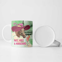 Australia Cup Melbourne Horse Racing Ceramic Mug Hats Heels & Horseshoes Yellow Roses - Wonder Print Shop