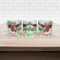 Australia Cup Melbourne Horse Racing Ceramic Mug Hats Heels & Horseshoes Yellow Roses - Wonder Print Shop