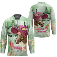 Australia Cup Melbourne Horse Racing Hockey Jersey Hats Heels & Horseshoes Yellow Roses - Wonder Print Shop