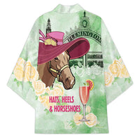 Australia Cup Melbourne Horse Racing Kimono Hats Heels & Horseshoes Yellow Roses - Wonder Print Shop