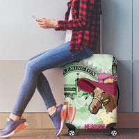 Australia Cup Melbourne Horse Racing Luggage Cover Hats Heels & Horseshoes Yellow Roses - Wonder Print Shop