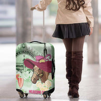 Australia Cup Melbourne Horse Racing Luggage Cover Hats Heels & Horseshoes Yellow Roses - Wonder Print Shop