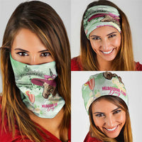 Australia Cup Melbourne Horse Racing Neck Gaiter Hats Heels & Horseshoes Yellow Roses - Wonder Print Shop
