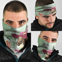 Australia Cup Melbourne Horse Racing Neck Gaiter Hats Heels & Horseshoes Yellow Roses - Wonder Print Shop