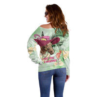 Australia Cup Melbourne Horse Racing Off Shoulder Sweater Hats Heels & Horseshoes Yellow Roses - Wonder Print Shop