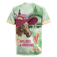 Australia Cup Melbourne Horse Racing Rugby Jersey Hats Heels & Horseshoes Yellow Roses - Wonder Print Shop
