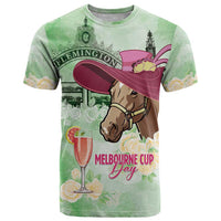 Australia Cup Melbourne Horse Racing T Shirt Hats Heels & Horseshoes Yellow Roses - Wonder Print Shop
