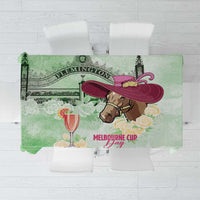 Australia Cup Melbourne Horse Racing Tablecloth Hats Heels & Horseshoes Yellow Roses - Wonder Print Shop