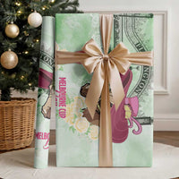 Australia Cup Melbourne Horse Racing Wrapping Paper Hats Heels & Horseshoes Yellow Roses - Wonder Print Shop