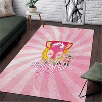 Australia Cup Melbourne Horse Racing Area Rug 2025 Champion Trophy With Horseshoe - Wonder Print Shop