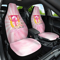 Australia Cup Melbourne Horse Racing Car Seat Cover 2025 Champion Trophy With Horseshoe - Wonder Print Shop