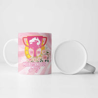 Australia Cup Melbourne Horse Racing Ceramic Mug 2025 Champion Trophy With Horseshoe - Wonder Print Shop