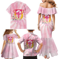 Australia Cup Melbourne Horse Racing Family Matching Mermaid Dress and Hawaiian Shirt 2025 Champion Trophy With Horseshoe - Wonder Print Shop