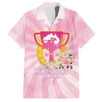 Australia Cup Melbourne Horse Racing Family Matching Off The Shoulder Long Sleeve Dress and Hawaiian Shirt 2025 Champion Trophy With Horseshoe - Wonder Print Shop