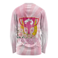 Australia Cup Melbourne Horse Racing Long Sleeve Shirt 2025 Champion Trophy With Horseshoe - Wonder Print Shop