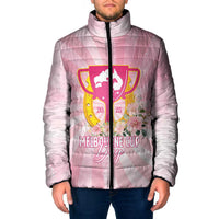 Australia Cup Melbourne Horse Racing Padded Jacket 2025 Champion Trophy With Horseshoe - Wonder Print Shop