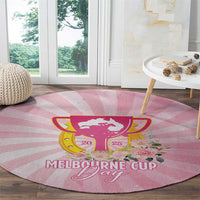 Australia Cup Melbourne Horse Racing Round Carpet 2025 Champion Trophy With Horseshoe - Wonder Print Shop