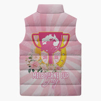 Australia Cup Melbourne Horse Racing Sleeveless Puffer Jacket 2025 Champion Trophy With Horseshoe - Wonder Print Shop