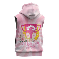 Australia Cup Melbourne Horse Racing Sleeveless Zip Hoodie 2025 Champion Trophy With Horseshoe - Wonder Print Shop