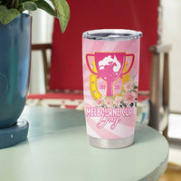 Australia Cup Melbourne Horse Racing Tumbler Cup 2025 Champion Trophy With Horseshoe - Wonder Print Shop