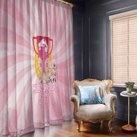 Australia Cup Melbourne Horse Racing Window Curtain 2025 Champion Trophy With Horseshoe - Wonder Print Shop