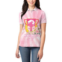 Australia Cup Melbourne Horse Racing Women Polo Shirt 2025 Champion Trophy With Horseshoe - Wonder Print Shop