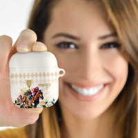 Australia Cup Caulfield Horse Racing AirPods Case Champion Trophy Mix White Roses - Wonder Print Shop