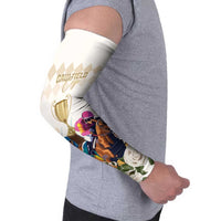 Australia Cup Caulfield Horse Racing Arm Sleeves Champion Trophy Mix White Roses - Wonder Print Shop