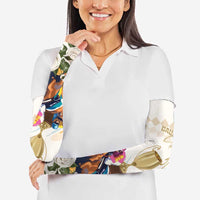 Australia Cup Caulfield Horse Racing Arm Sleeves Champion Trophy Mix White Roses - Wonder Print Shop