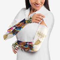 Australia Cup Caulfield Horse Racing Arm Sleeves Champion Trophy Mix White Roses - Wonder Print Shop