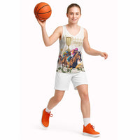 Australia Cup Caulfield Horse Racing Basketball Jersey Champion Trophy Mix White Roses - Wonder Print Shop