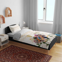 Australia Cup Caulfield Horse Racing Bedding Set Champion Trophy Mix White Roses - Wonder Print Shop