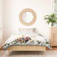 Australia Cup Caulfield Horse Racing Bedding Set Champion Trophy Mix White Roses - Wonder Print Shop