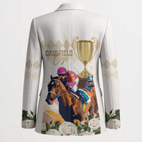Australia Cup Caulfield Horse Racing Blazer Champion Trophy Mix White Roses - Wonder Print Shop