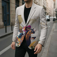 Australia Cup Caulfield Horse Racing Blazer Champion Trophy Mix White Roses - Wonder Print Shop