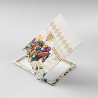 Australia Cup Caulfield Horse Racing Canvas Wall Art Champion Trophy Mix White Roses - Wonder Print Shop