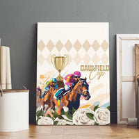 Australia Cup Caulfield Horse Racing Canvas Wall Art Champion Trophy Mix White Roses - Wonder Print Shop