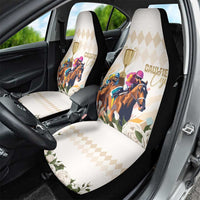 Australia Cup Caulfield Horse Racing Car Seat Cover Champion Trophy Mix White Roses - Wonder Print Shop