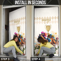 Australia Cup Caulfield Horse Racing Door Cover Champion Trophy Mix White Roses - Wonder Print Shop