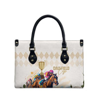 Australia Cup Caulfield Horse Racing Leather Bag Champion Trophy Mix White Roses - Wonder Print Shop