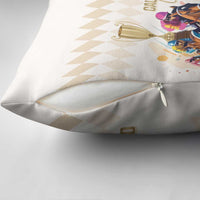 Australia Cup Caulfield Horse Racing Pillow Cover Champion Trophy Mix White Roses - Wonder Print Shop