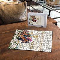 Australia Cup Caulfield Horse Racing Puzzle Champion Trophy Mix White Roses - Wonder Print Shop